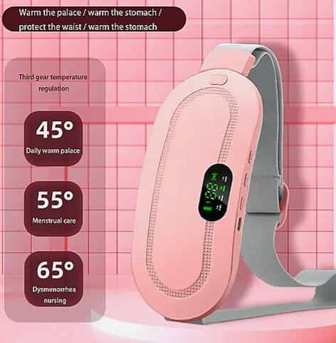 Wearable Period Pain Relief Wrap with Heat & Vibration Therapy Menstrual Care