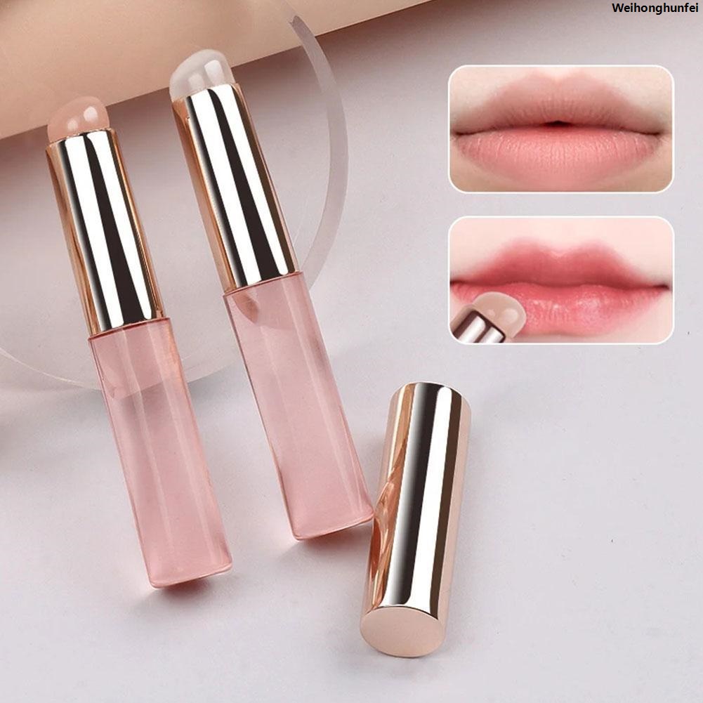 WeihonghunfeiSales promotion Silicone Lip Brush Angled Concealer Makeup Brush Tool Portable Round Head Like Fingertips Q Soft Lipstick Brush Concealer Brush