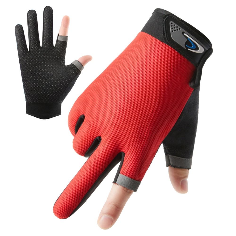 1 pair Fishing Accessories Touch Screen Touchscreen Comfortable Cycling Equipment Half-finger Mitte Fishing Gloves Driving Fishing Mitte Cycling Gloves