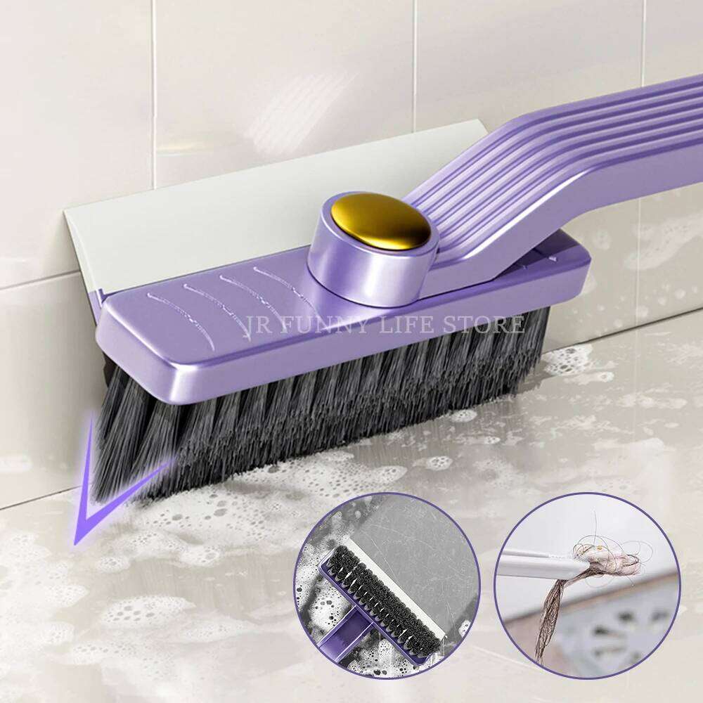 Floor Multi-Functional Corner Window Glass Cleaner Toilet Brush Bathroom Cleaning Tool