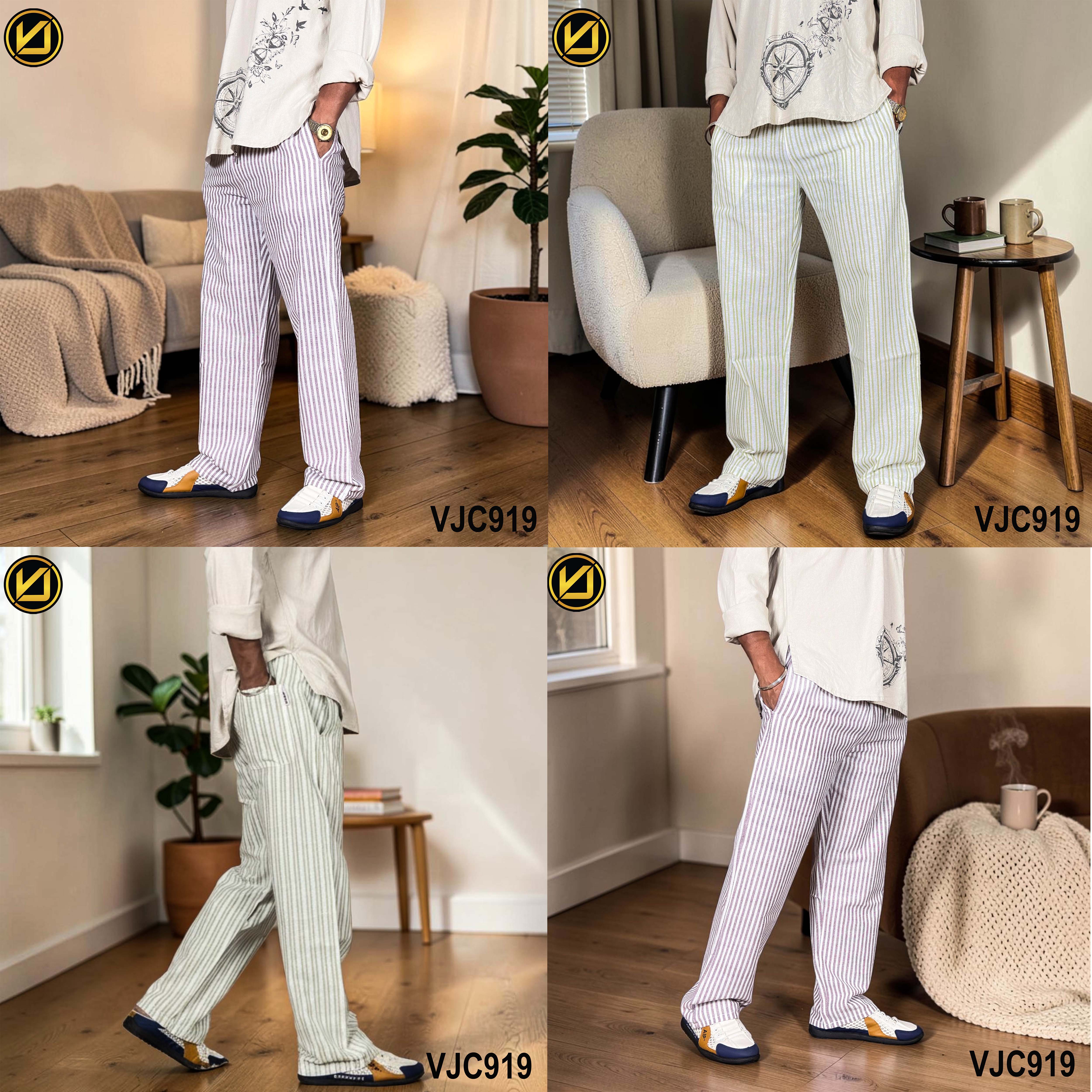 VIRJEANS (VJC919) Balen Linen Trouser For Summer Season- All Colors - image 1
