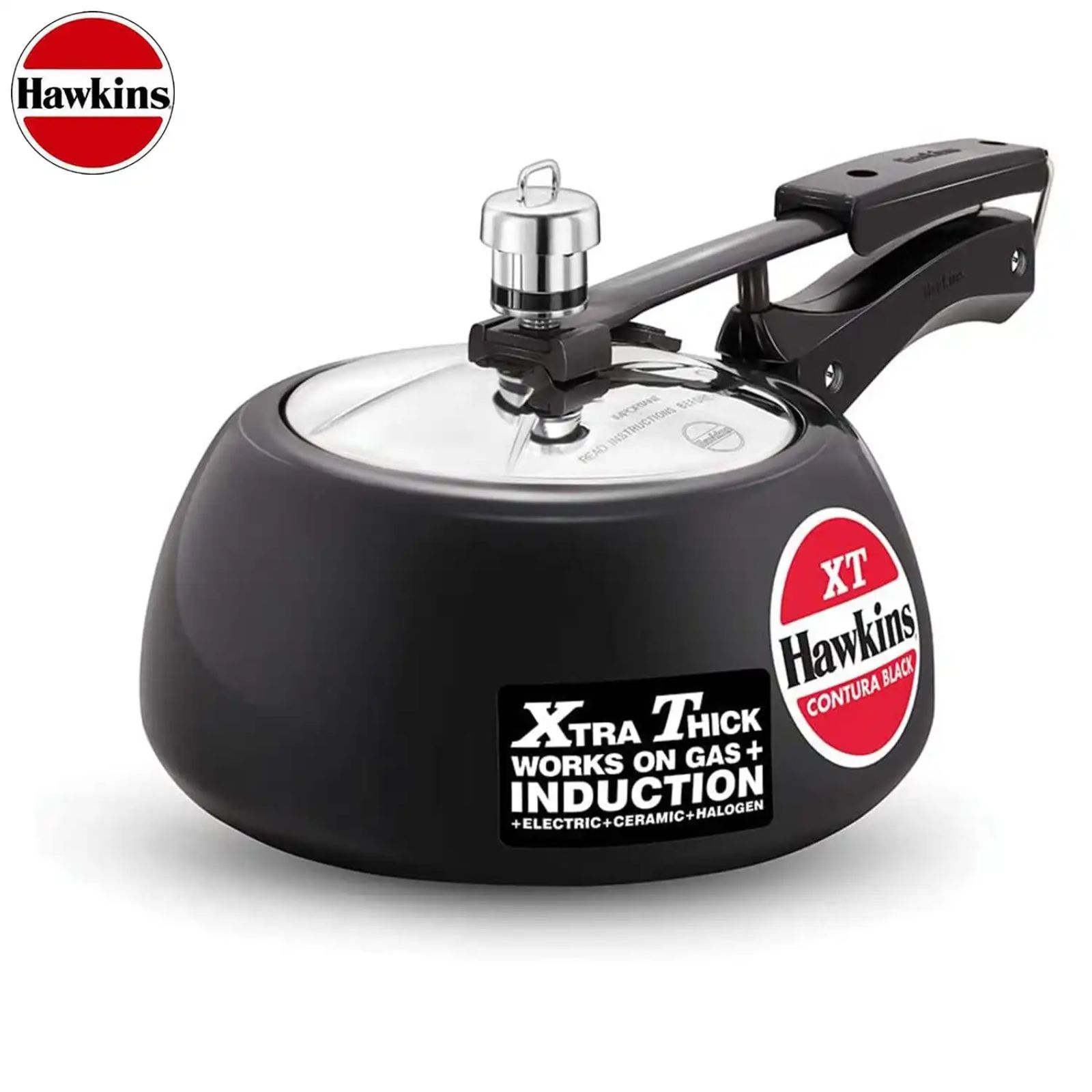 Hawkins CXT20 Pressure Cookers, 2 Liter, Black