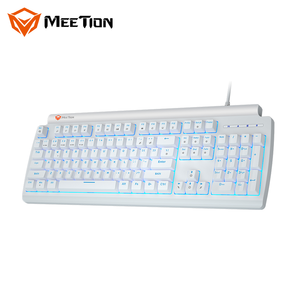 Meetion Mt-Mk600R D Mechanical Keyboard- White