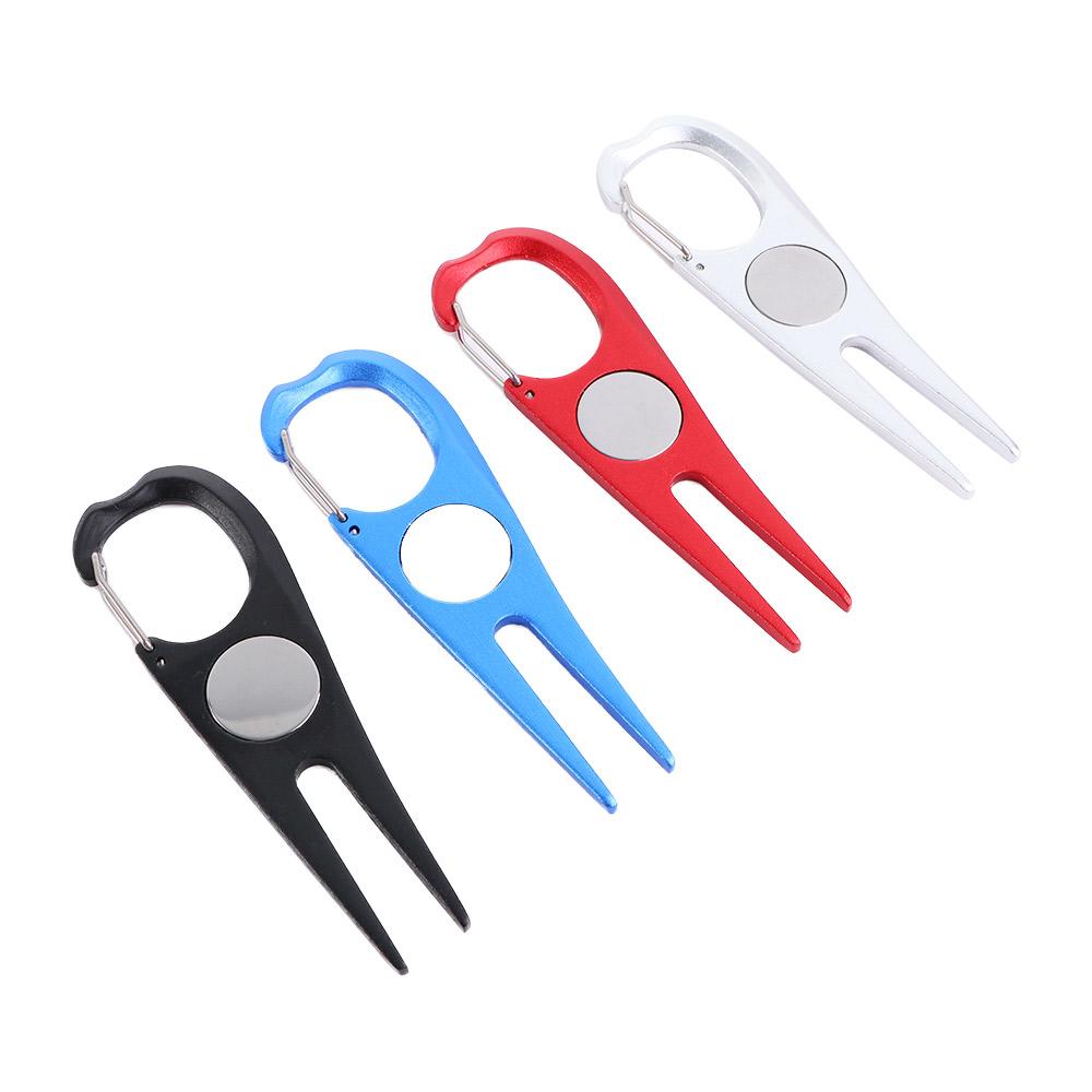 Aluminium Alloy Durable Green Fork Outdoor Training Aids Golf Pitch Accessories Golf Pitch Divot Repair Tool Golf Divot Tool