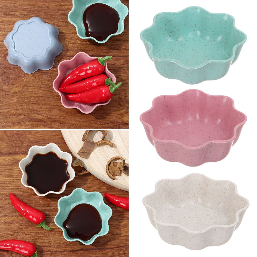 Kitchen Sauce Oil Cookware Small Plates Plum Bossom Shaped Dish Seasoning Bowl