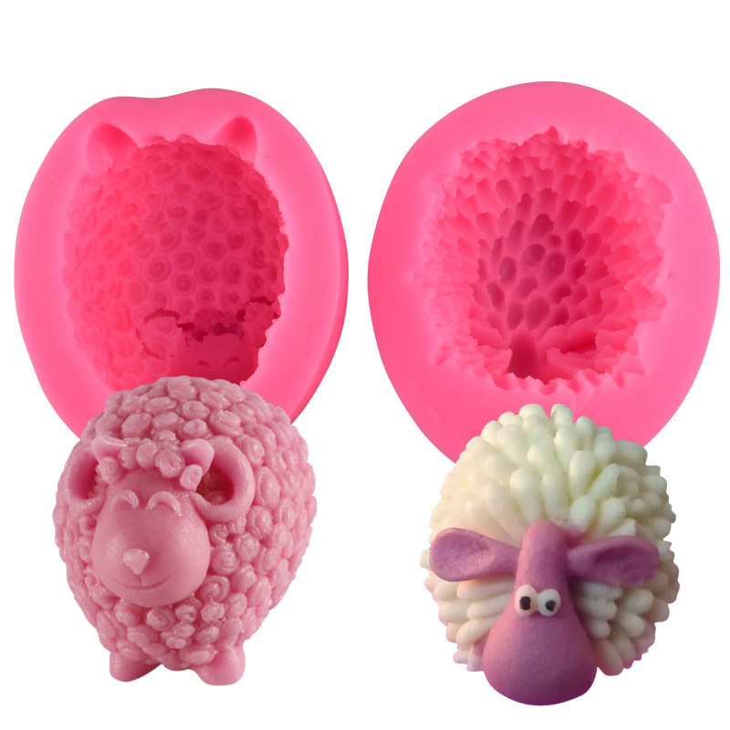 3D Sheep Candle Mold Silicone Molds Form for Candle DIY Handmade Sheep Mould CVFHHH