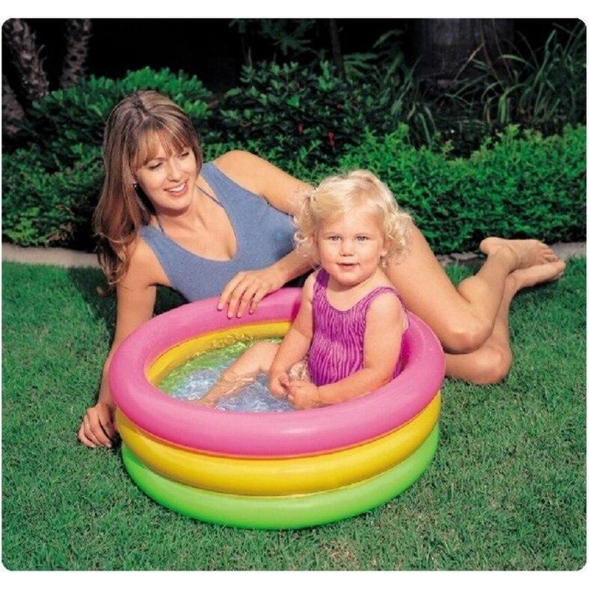 Swimming Pool Intex Inflatable Kids Bath Tub,Multicolor (58' 13')