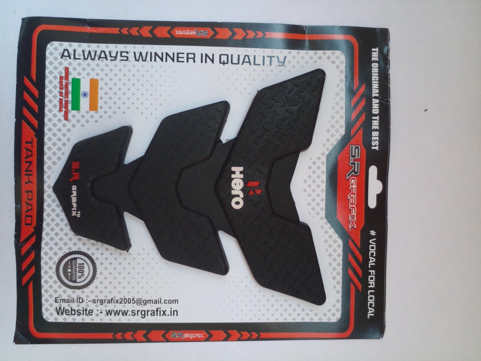 1Pcs Hero Rubber Tank Pad