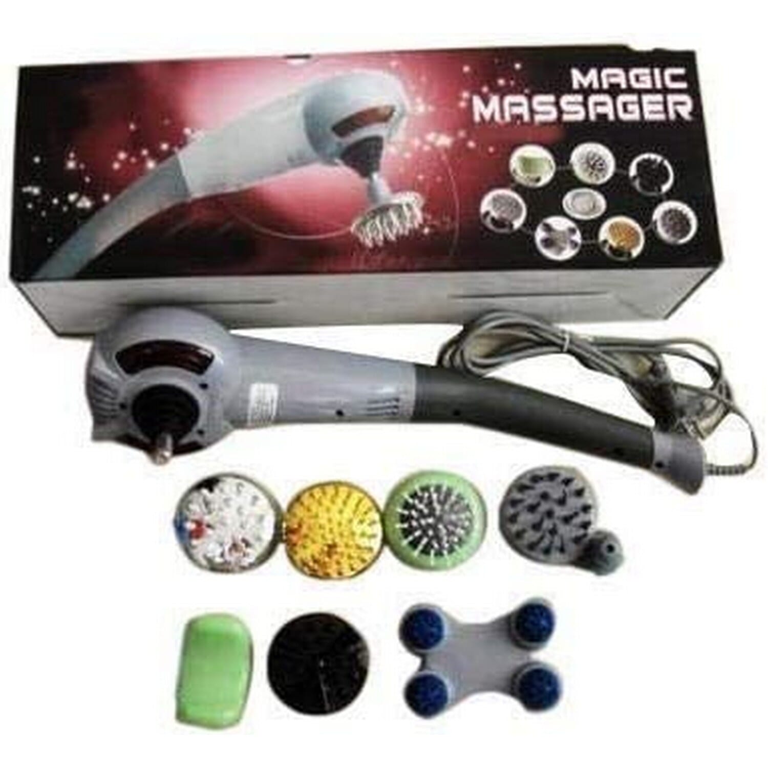 Electric Massage Gun Deep Tissue Percussion Muscle For Pain Relief, Handheld Massager For Body, Sports Portable Super Quiet Brushless Motor, Grey, Battery Operated