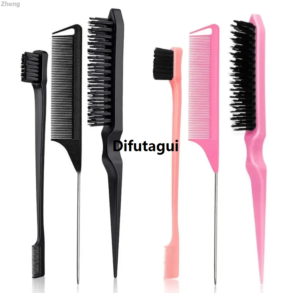 Difutagui Zheng Baby Kids Brush Hair Brush Comb Hairbrush Set k Back New 2025 Luxury New 3 Piece Set Slic Comb Suitable for women with black hair