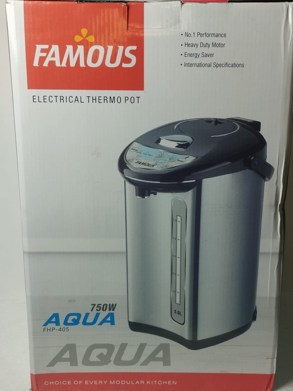 Famous electrical thermo pot 5 Liter