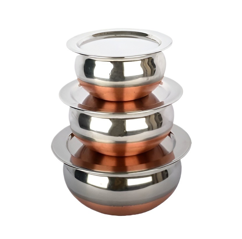 Stainless Steel 3 Pcs Handi Set