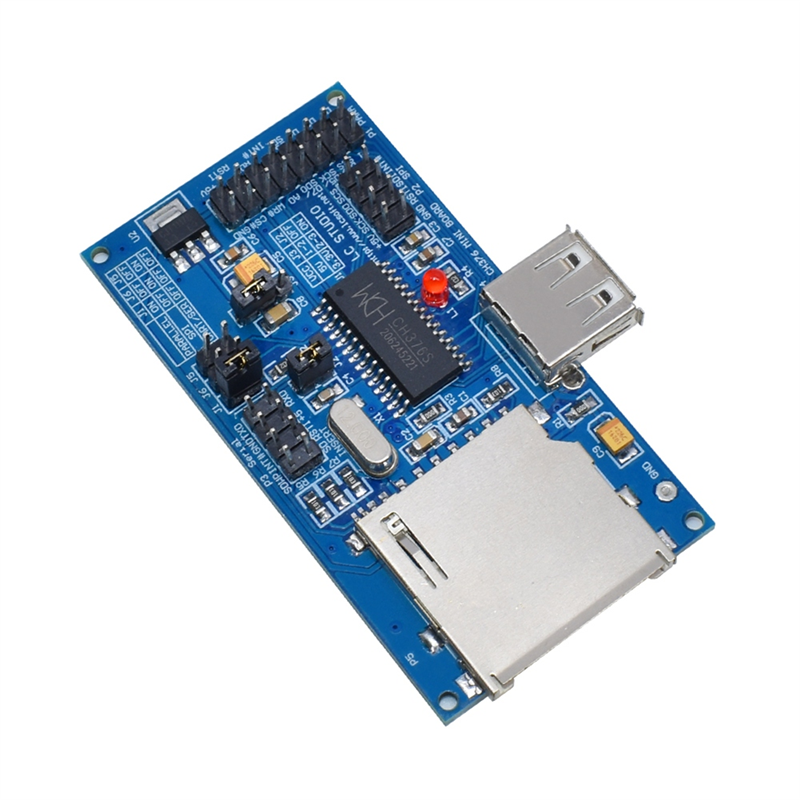 (GGBR) IC USB Development Board Evaluation Board Module CH376 CH376S SD Card Crystal Oscillator Serial Port for Arduino