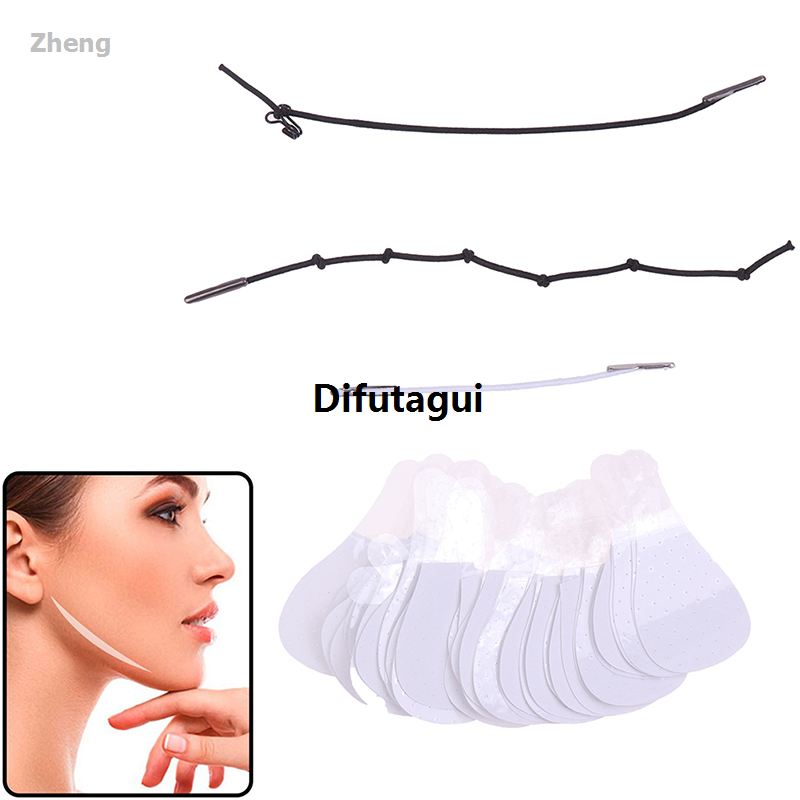 Difutagui Zheng Makeup tape lifts the neck, eyes and quickly lifts the facial shape, thins 2025 New Luxury the face with a V-shaped 40 pieces/set, conceals double chin wrinkles