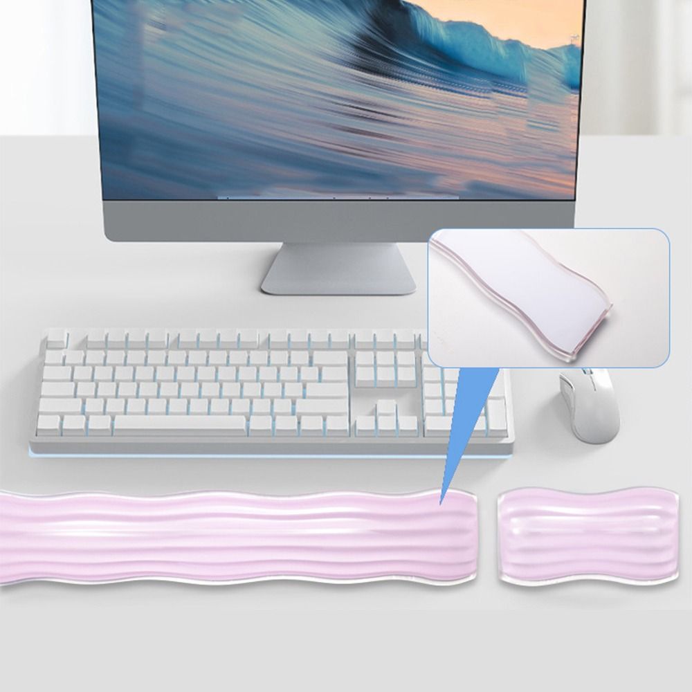 Stylish Design Creative Clear Mouse Wrist Rest Ergonomic Soft Gel Wrist Rest Pad Comfortable Jelly Silicone Gel Wrist Pad Office