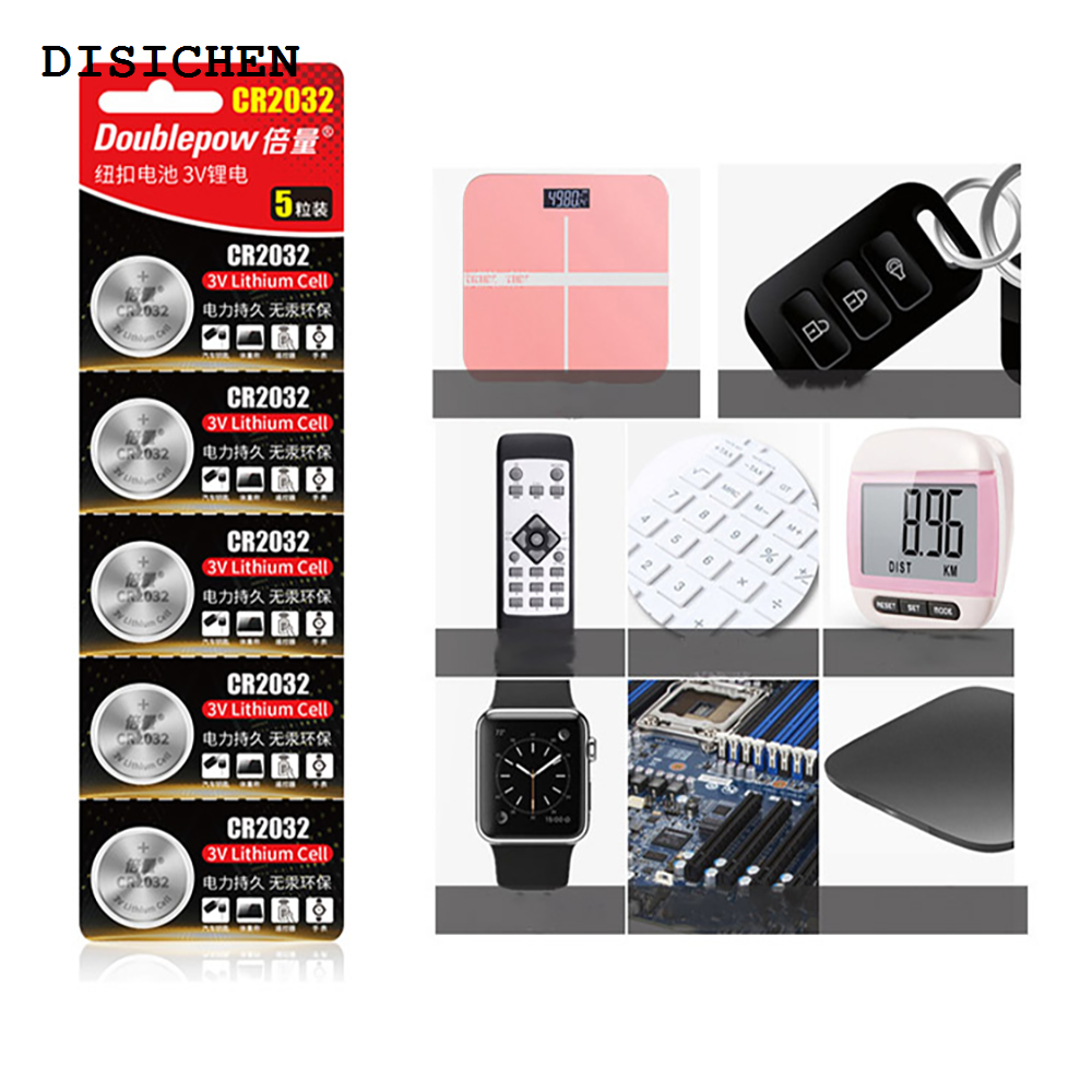 DISICHEN High Quality 10pcs Original CR2032 Button 3V Lithium Batteries For Watch Toys computer Remote Control Calculator button cell battery cr 2032