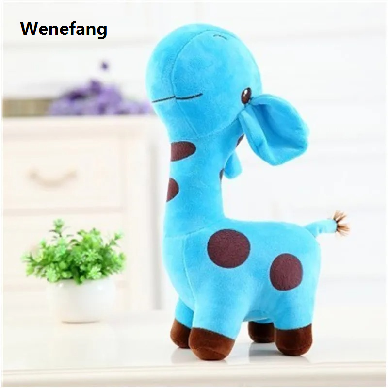 Wenefang 18cm Unisex Cute Gift Plush Giraffe Soft Toy Animal Dear Doll Sales promotion Baby Kid Child Christmas Birthday Happy Colorful Gifts