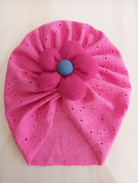 Flower Design Soft Comfortable Turban Cap For Your Little One