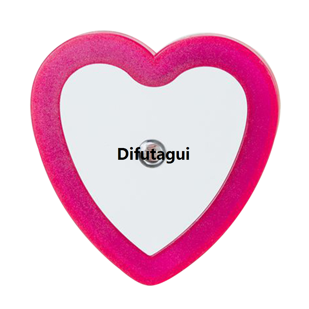 Difutagui Colorful lanterns are more romantic moon lights novelty plug mini heart light] released hot [new sensor night light European and American square baby children's bedroom