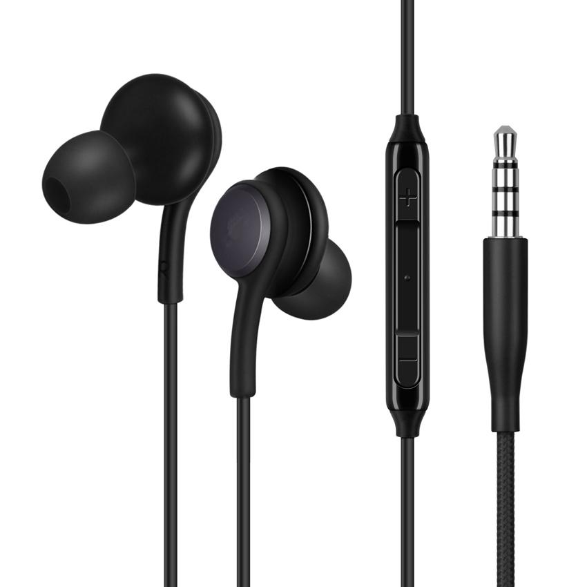Eo-Ig955 3.5Mm Bass S With Microphone +Volume Control Galaxy S8 Plus S9 S7 Edge Note 8
