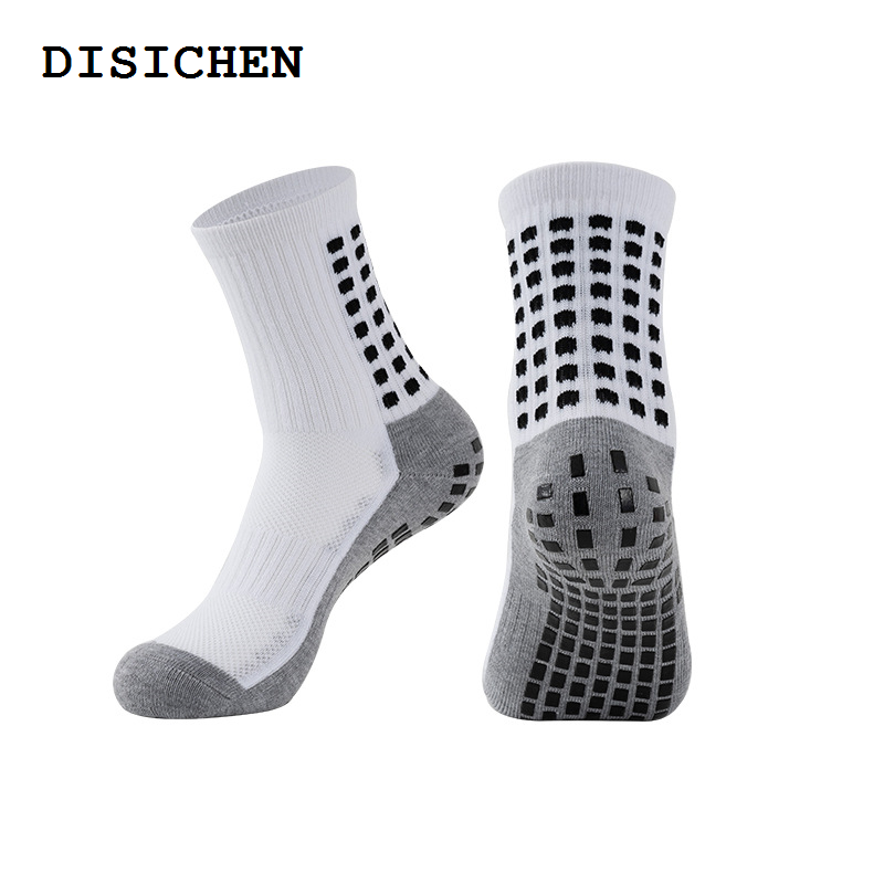 DISICHEN Luxury 1 Pair Non Slip Football Socks Wome Men Grip Socks Yoga Cycling Socks 38-45