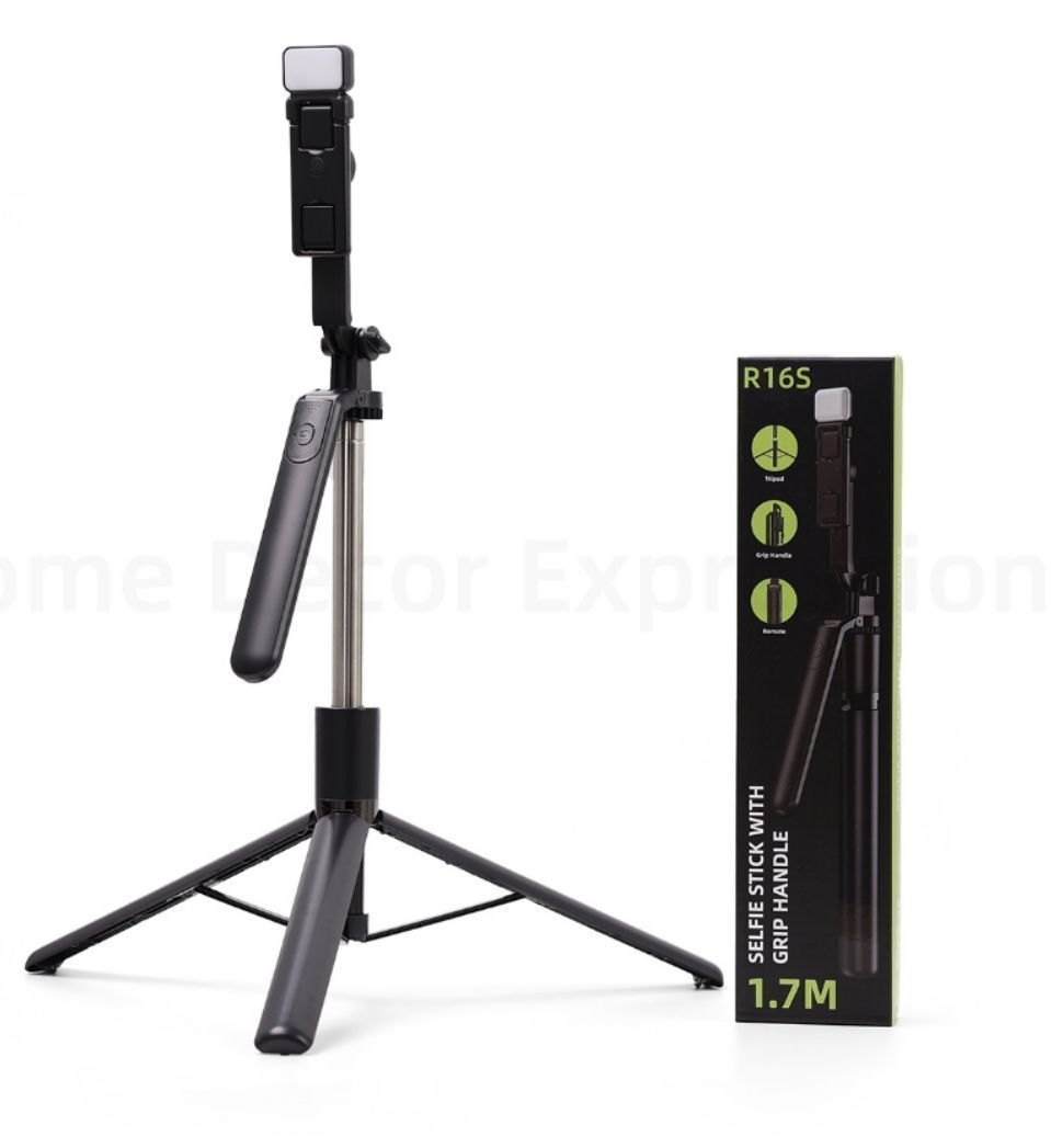 R16 (No-Light) & R16S/X (With-Light) Selfie Stick Phone Tripod Bluetooth Remote Extendable Monopod
