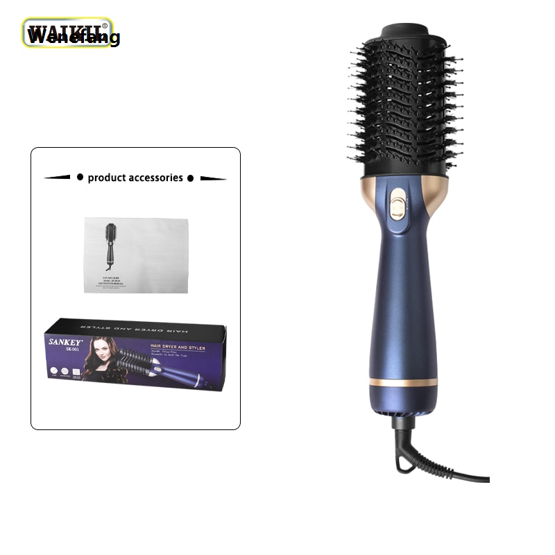 Wenefang WAIKIL Hotsale Professional Hot Hair Brush Dryer Comb 2023 Hot Air Comb Brush Styler One Step Hair Dryer Tool