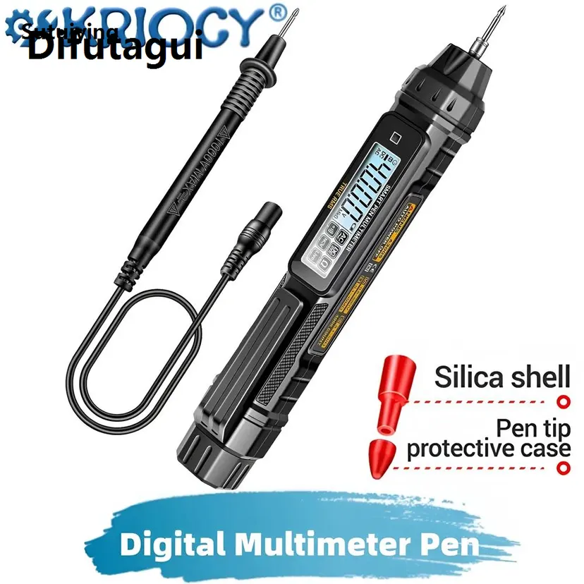 Difutagui Fifty percent discount Sutuiying A3005 Digital Multimeter Pen Type Professional LCD Multimeter Test New Lead 4000 Counts Non-Contact Auto AC/DC Voltage Tester Tool
