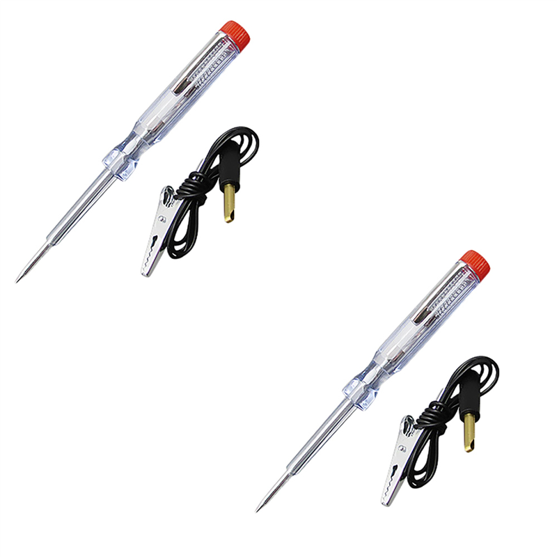 FORIDE 2X 6V 12V 24V DC Probe Light System Test Probe Lamp Auto Car Light Circuit Tester Lamp Voltage Test Pen Detector