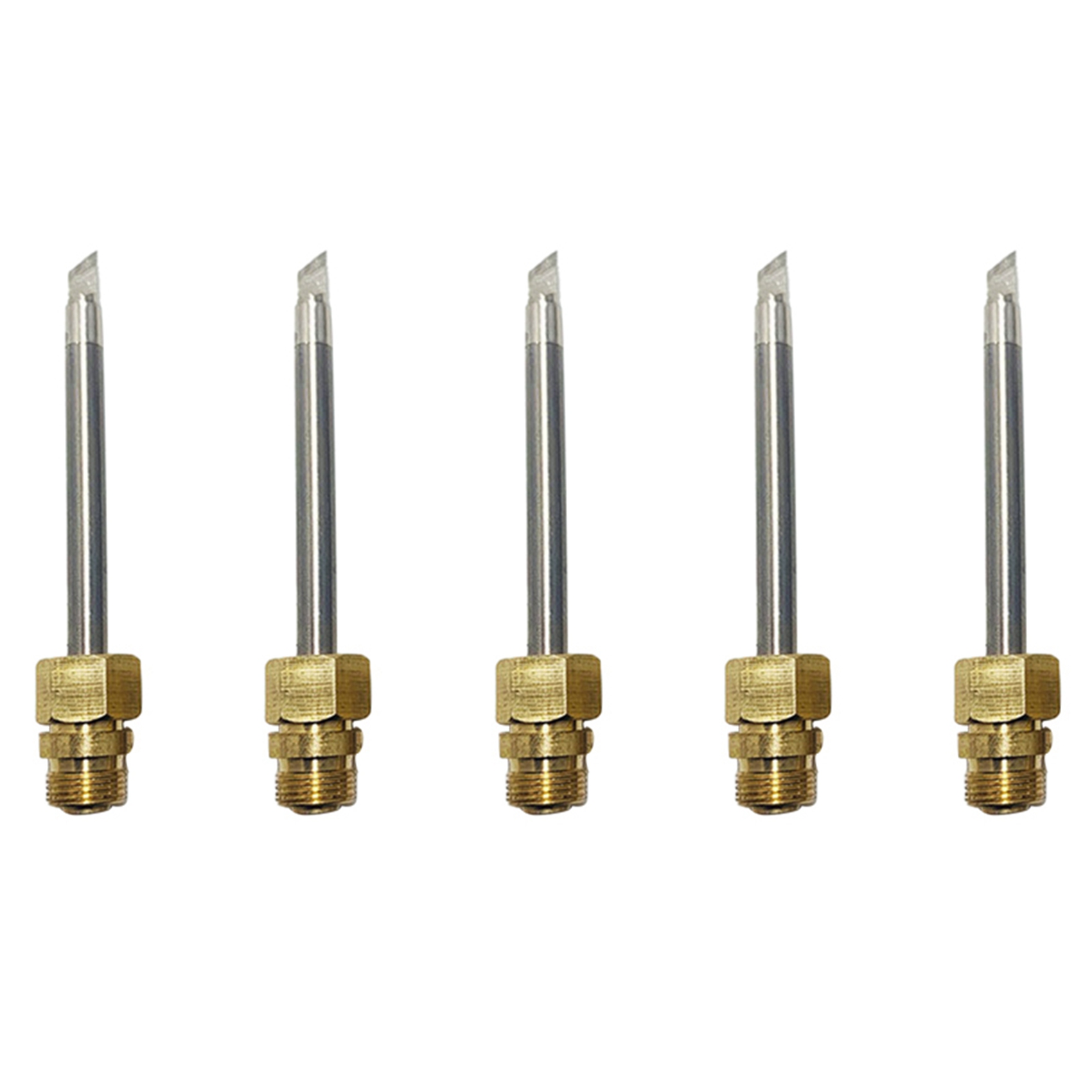 fasdaga 5X 510 Interface Soldering Iron Tip Mini Portable USB Soldering Iron Tip Welding Rework Accessories, Knife Tip