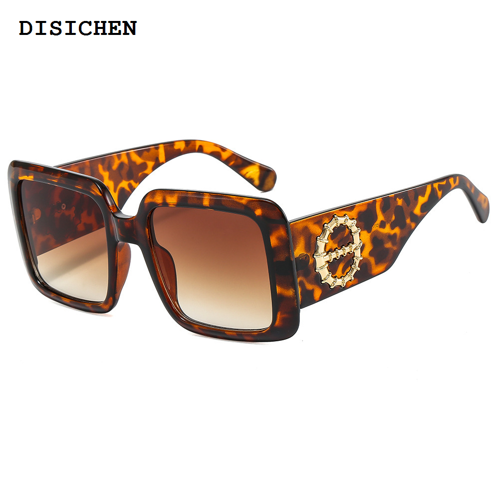 DISICHEN Fifty percent discount Big Square Frame Sunglasses for Women Men Classic Vintage Summer Car Driving Black Large Sun Glasses Brand Design Unisex Eyewear