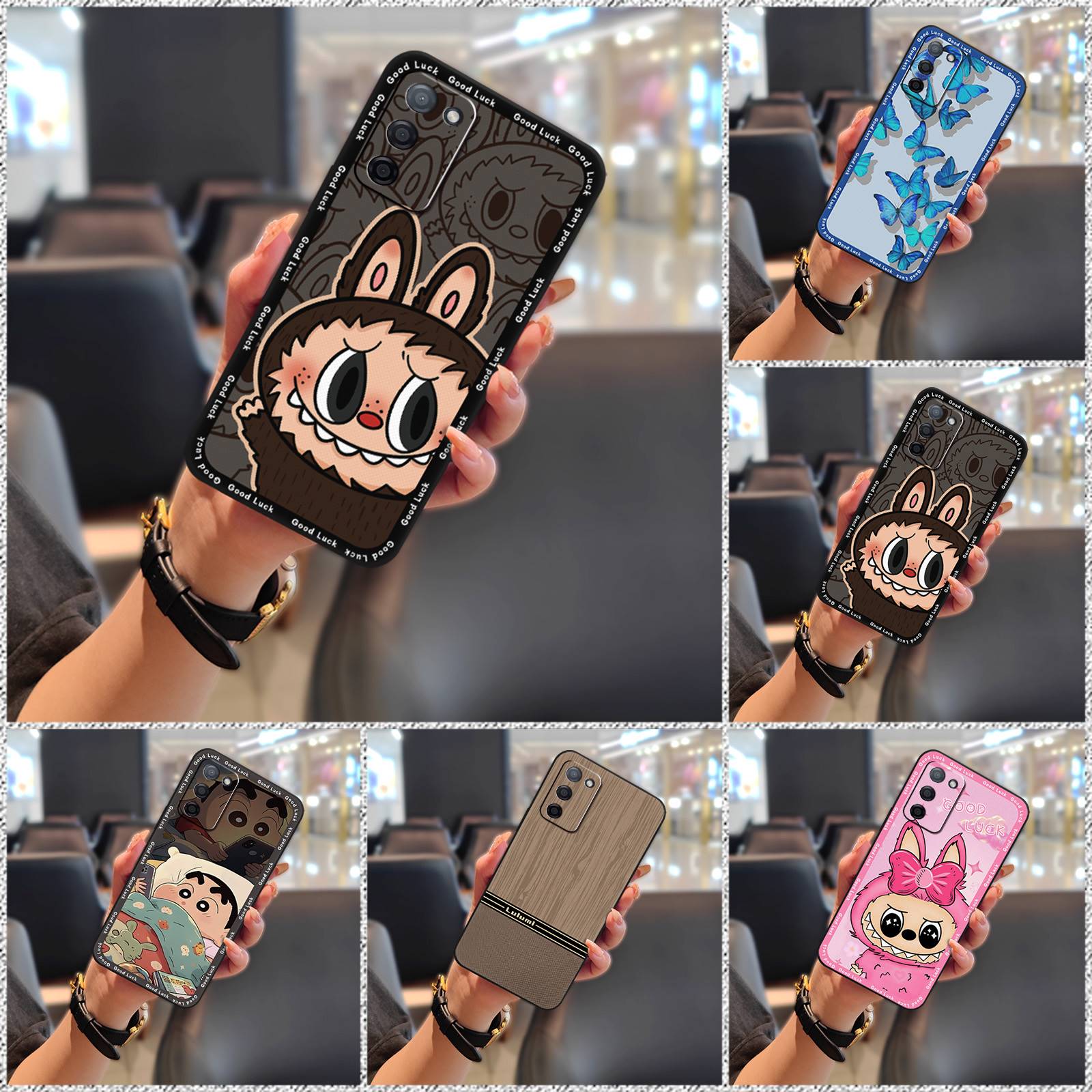 Shockproof Phone Protector Phone Case For OPPO A55 5G/A53S 5G/RealmeV11S Phone Pouch Cell Phone Sleeve Cover Silicone