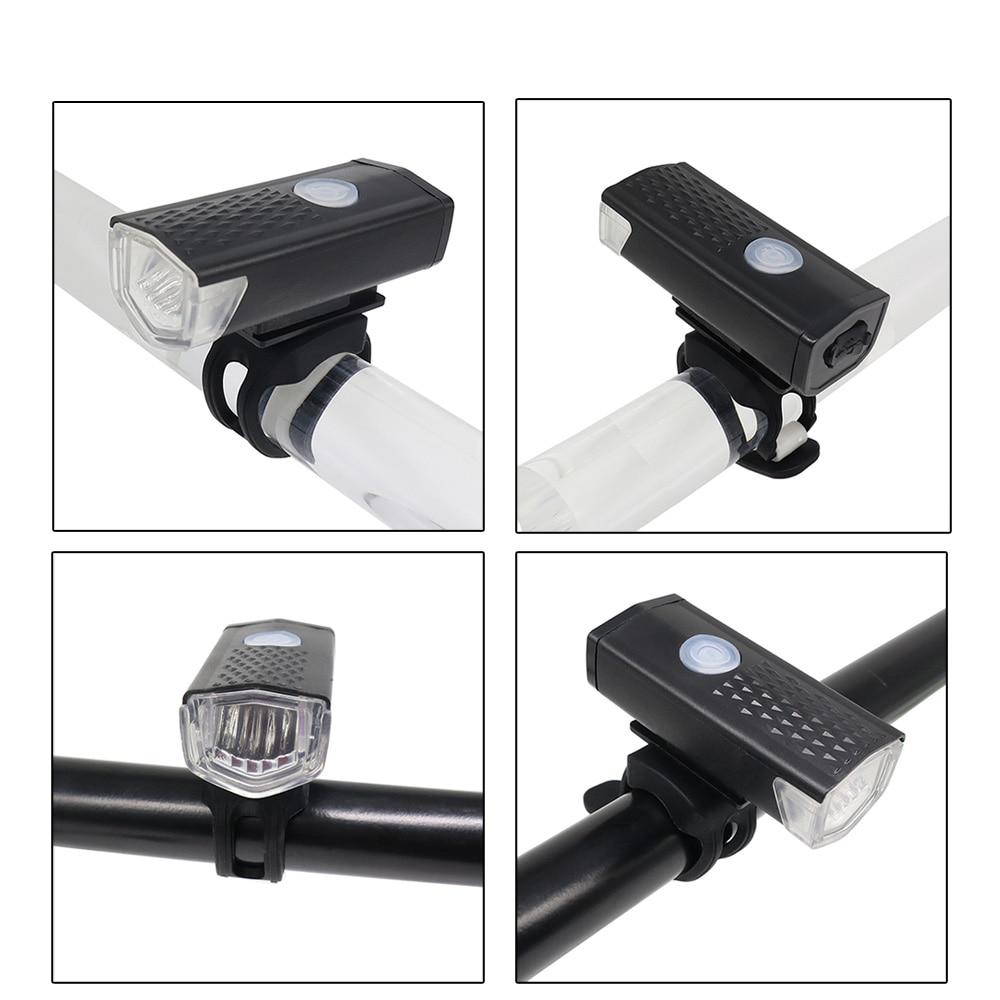 Rechargeable Usb Bike Lights Bike Light 3 Modes Bicycle Front Headlight