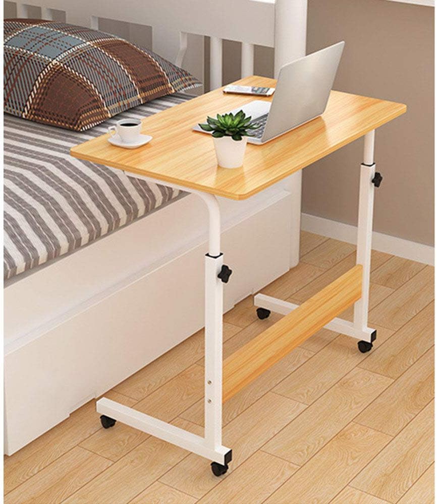 Large (60*40) Study Mobile Laptop Desk Adjustable Height Computer Wood