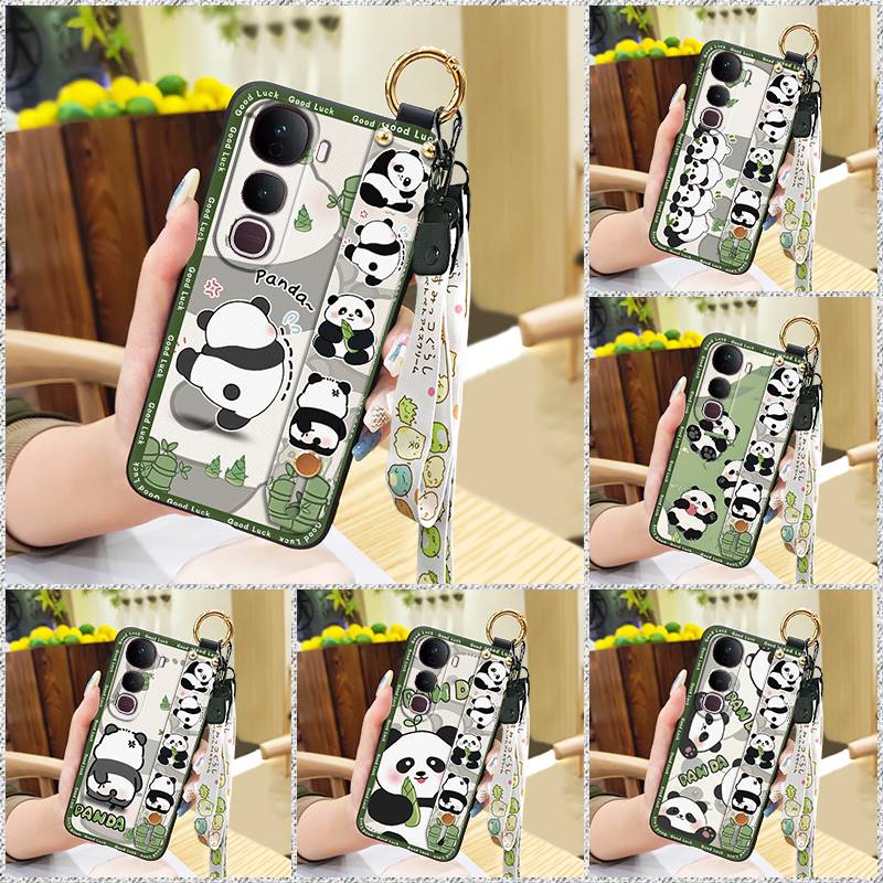 Silicone Protective Phone Case For VIVO Y400 Pro 5G Global Back Cover Cute Durable Anti-knock Anti-dust Cartoon Ring