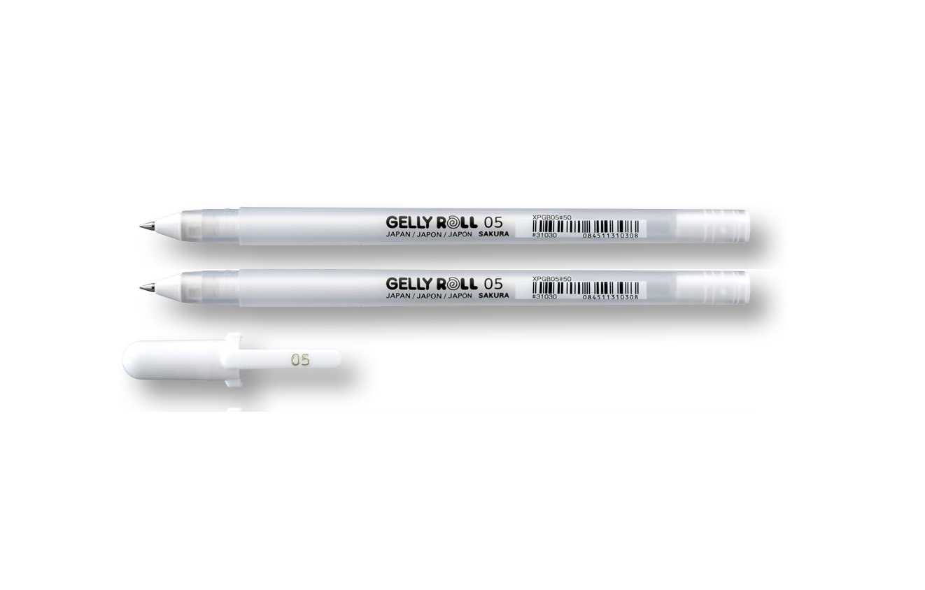 Sakura Gelly Roll White Pen, Fine-05 (Pack Of 2)