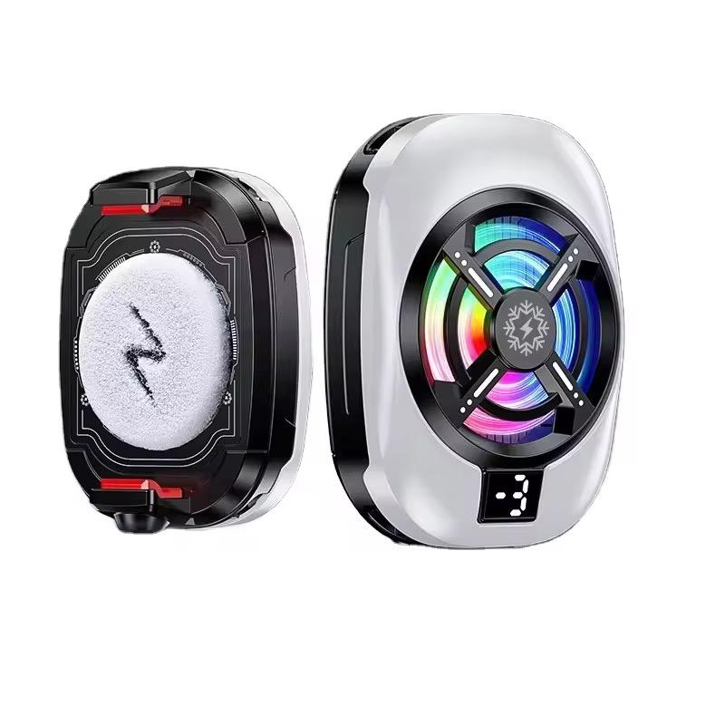 YS-S8 RGB Mobile Phone Cooler | Clip-On Gaming Cooler | Anti-Overheating Fan for PUBG, Free Fire & Mobile Legends