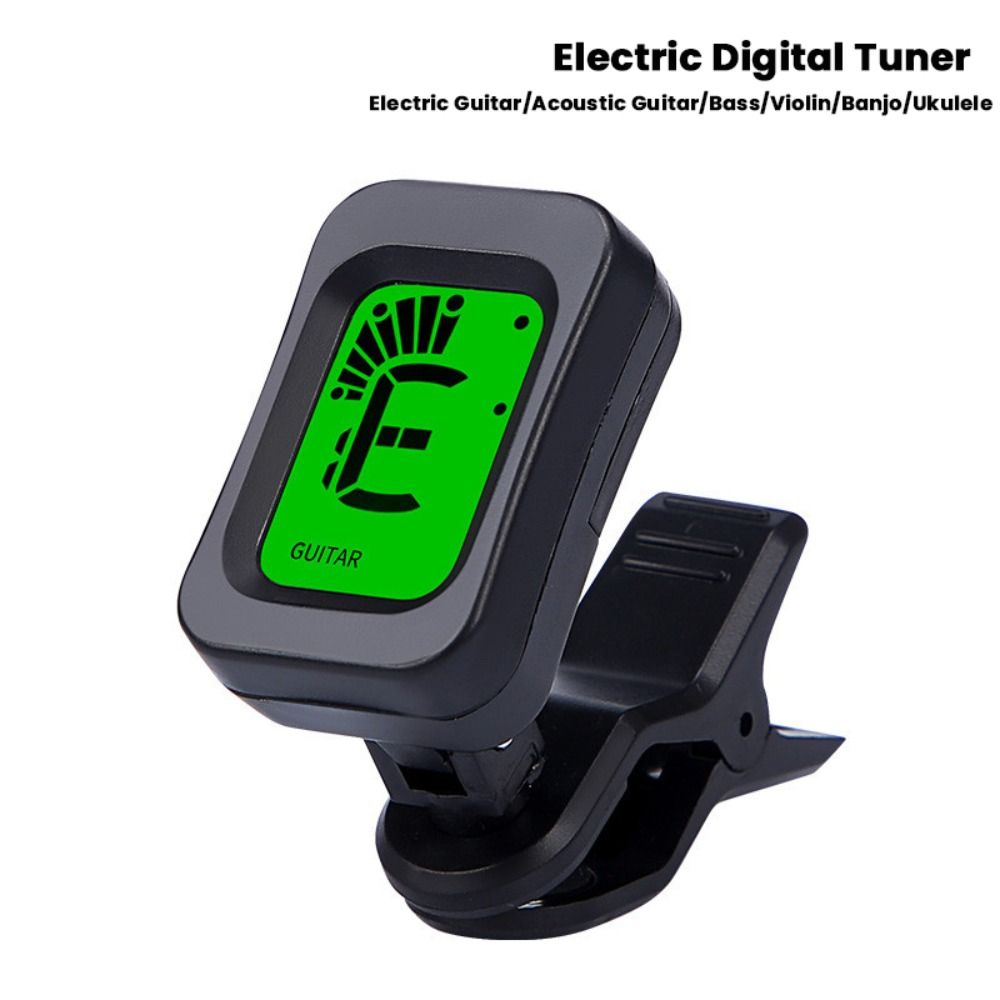 High Quality Clip-on Guitar Tuner LCD Screen 360 Degree Rotatable Electric Digital Tuner Guitar Parts Guitar Sound Regulator Bass/Violin/Banjo/Ukulele