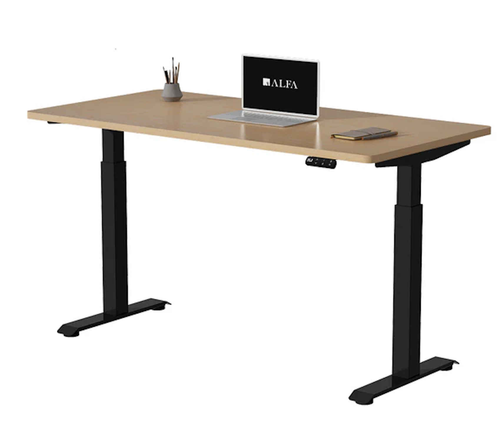 Single Motor Modern Height Adjustable Table designed for office, study & work-from-home.