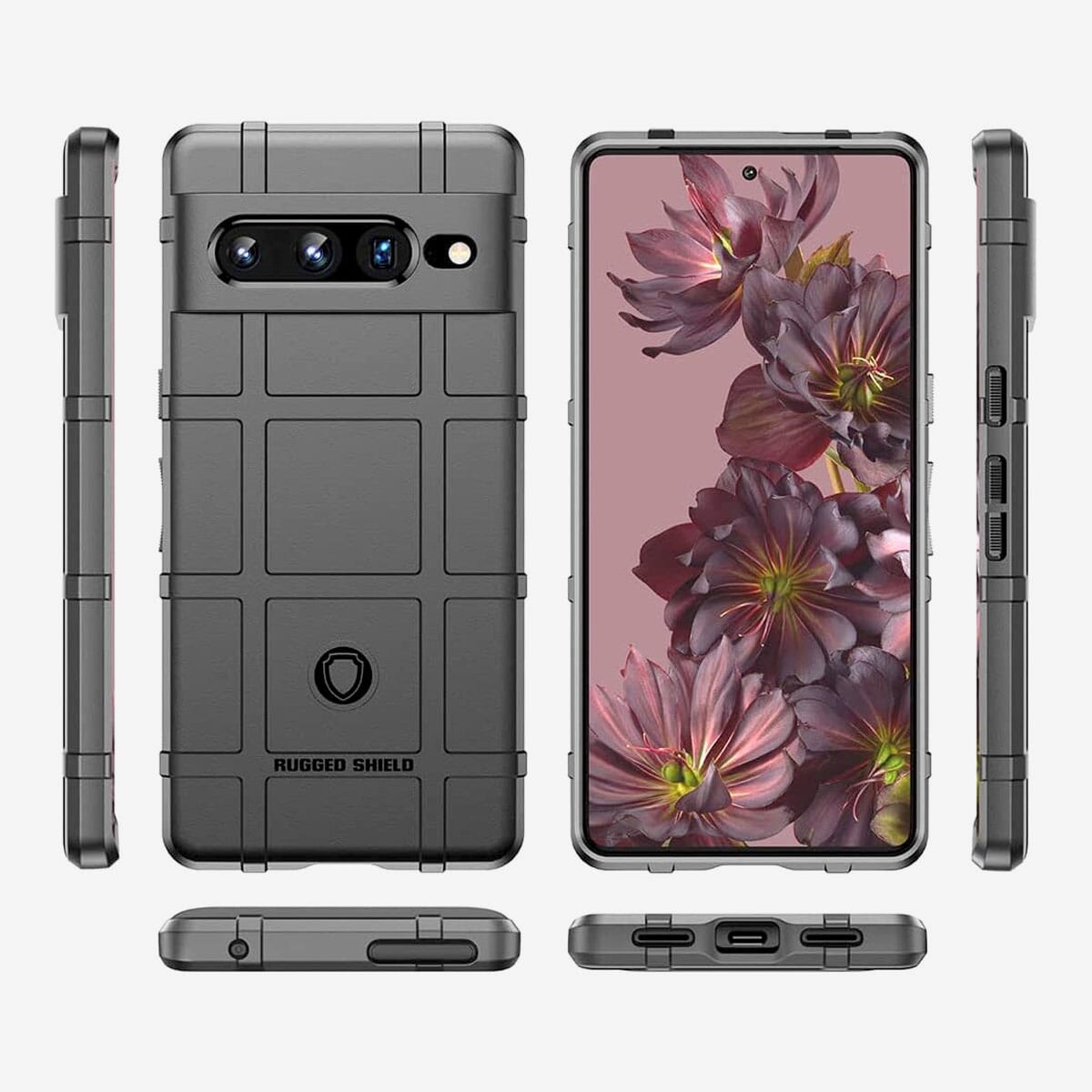 Rugged Shield Back Case | Sturdy Shockproof Back Cover for Pixel 7 Pro