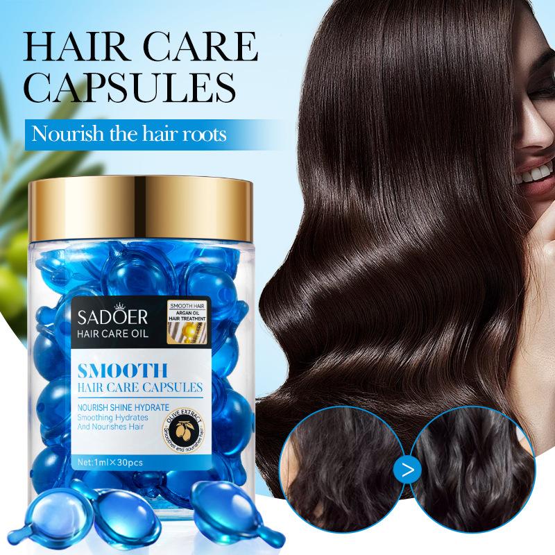 Sador Hair Care Oil, Hair care Capsules -1ml * 30 Pcs Blue