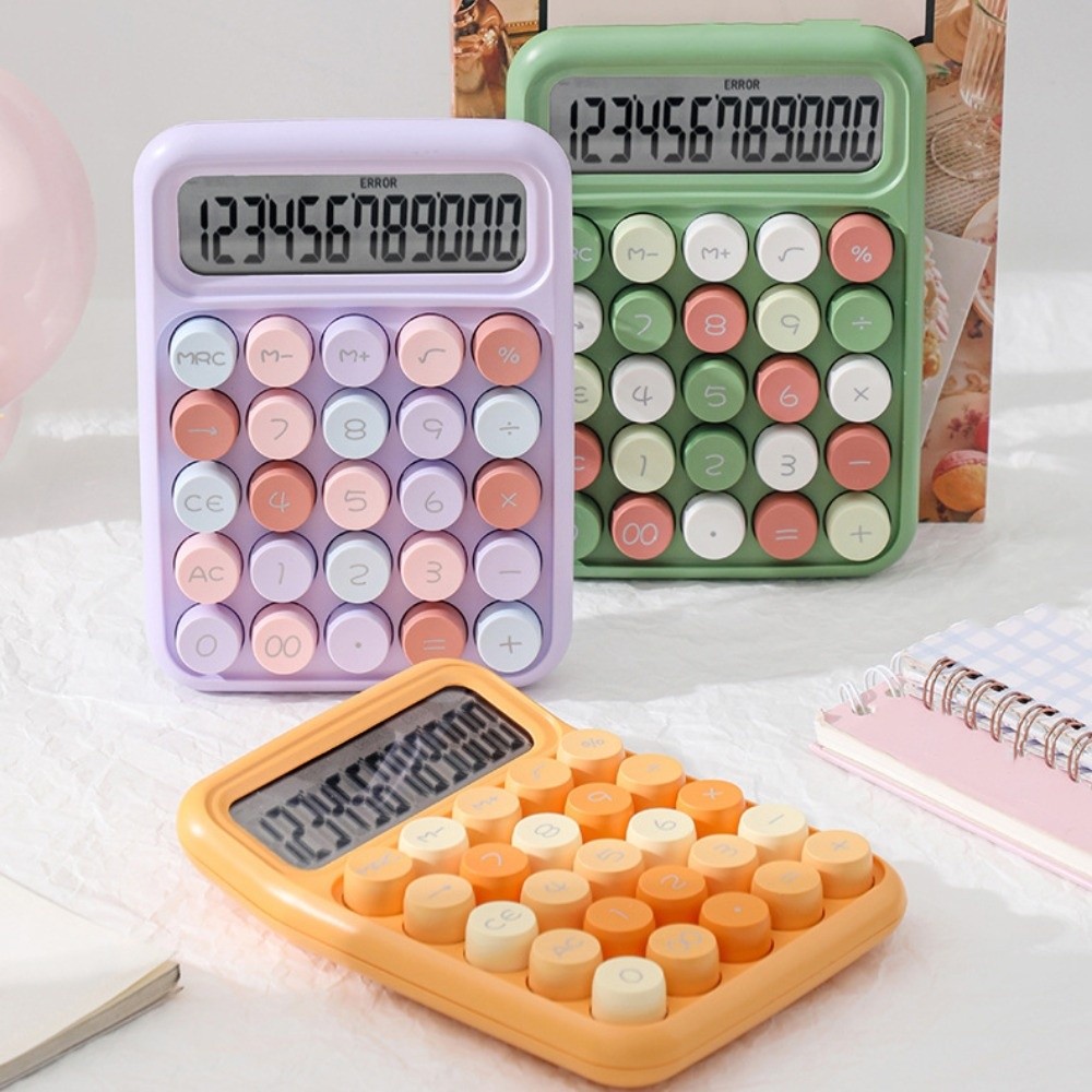 Convenient Calculation 12 Digits Student Calculator Big Button Lightweight Arithmetic Calculator Portable Accounting Tools Scientific Calculator Do Office Work