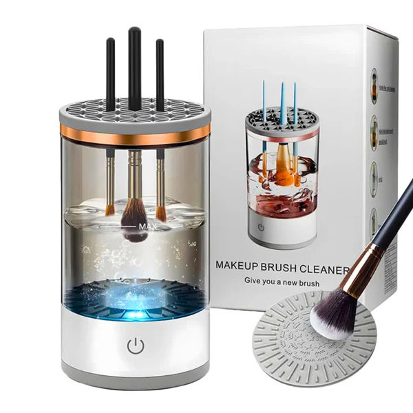 MAANGE 1Pc Electric Makeup Brush Cleaner with Powerful Vibrations and Visible Process MAG1642