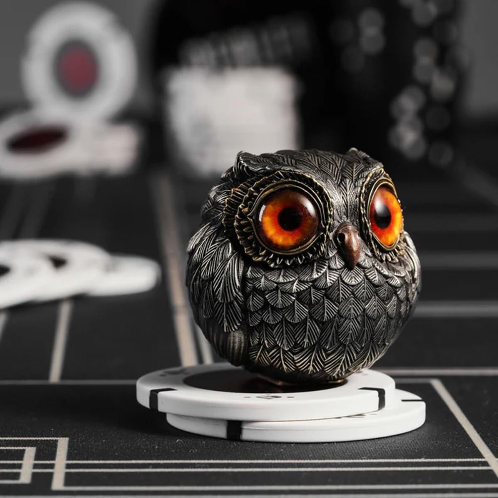 Cute The Wise Watcher of The Felt Lucky Owl Guardian Realistic Owl Beads Pendant Owl Animal Figurines Mini Owl Statue Home Decor