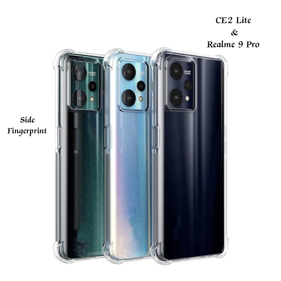 OnePlus Nord CE2 Lite 5G / Realme 9 Pro 5G Cover ( Both Side Fingerprint-Same Size) / CE 2 Lite 5G Clear Transparent Tpu Soft Cover Case