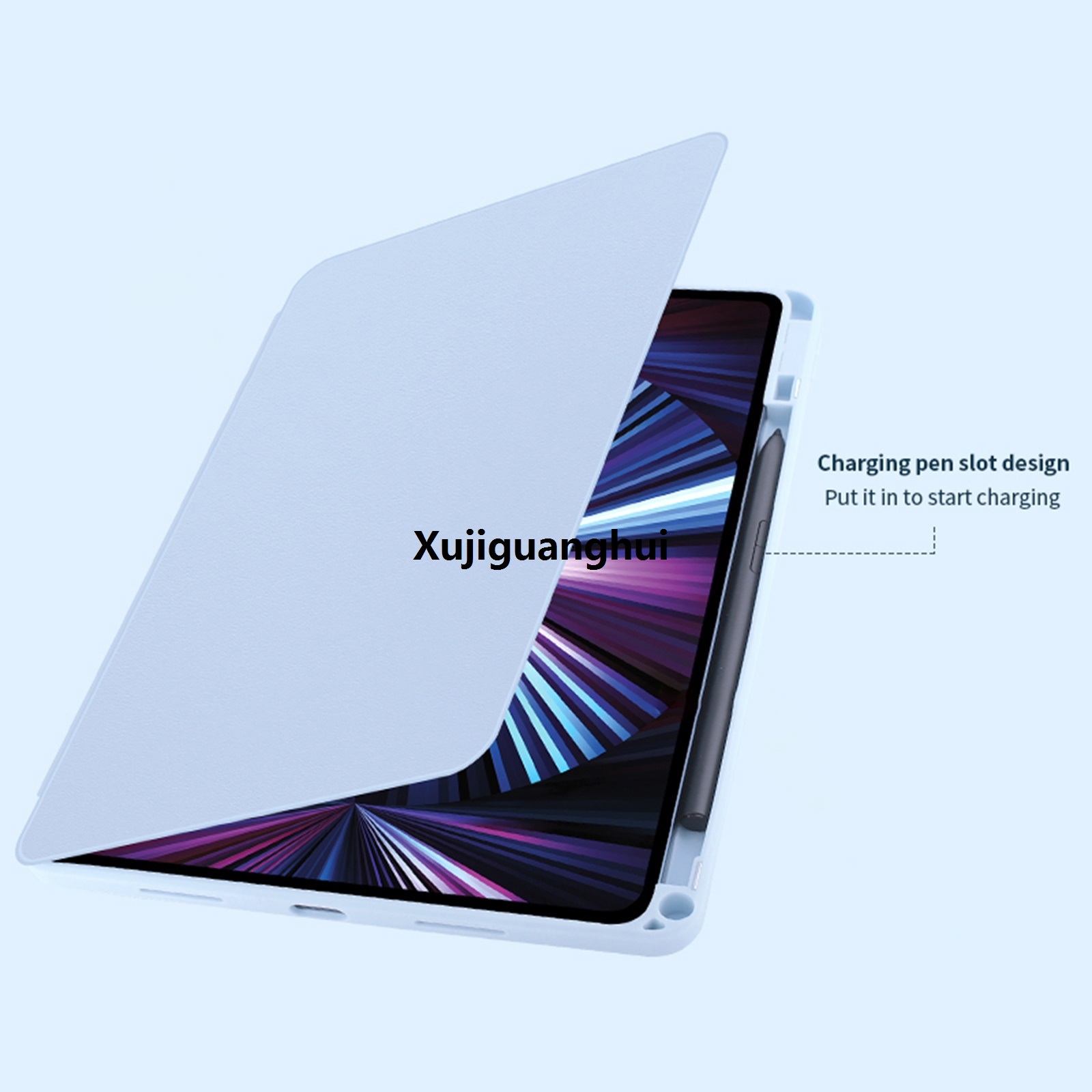 Xujiguanghui (Stock available) For Honor Pad 8 12 inch 2022 Acrylic 360 Degree Rotation Holder Tablet Leather Case