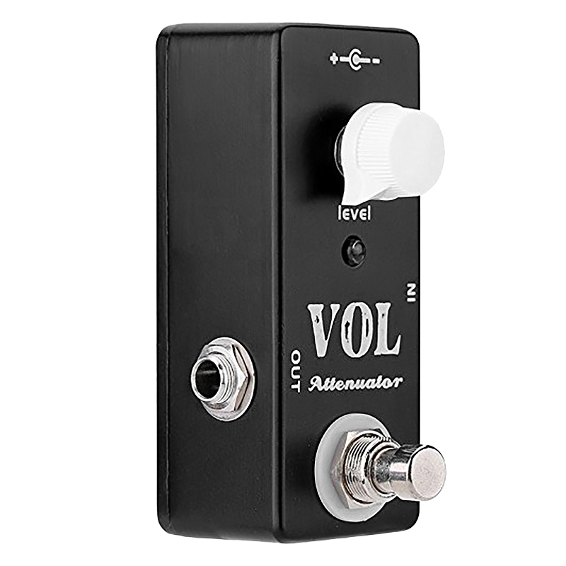JAERBEE VOL Attenuator Mini Pedal Electric Guitar Effect Pedal with True Bypass Full Metal Shell Guitar Accessories