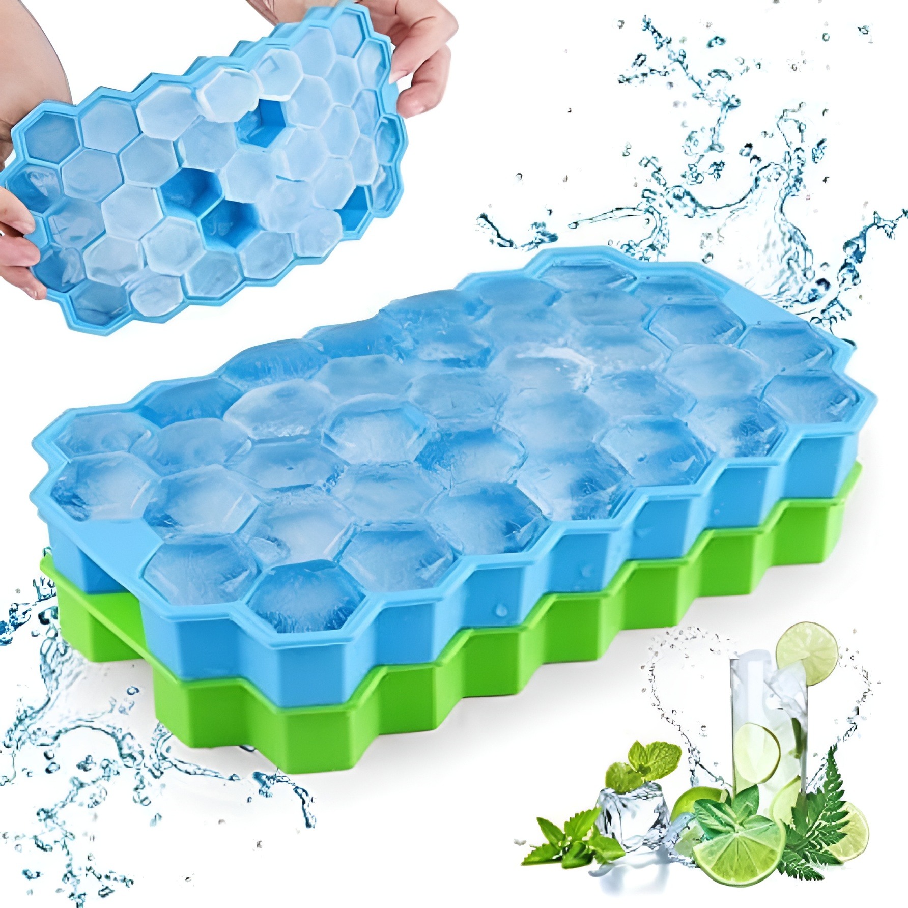 Silicone Honeycomb Design Ice Cube Tray