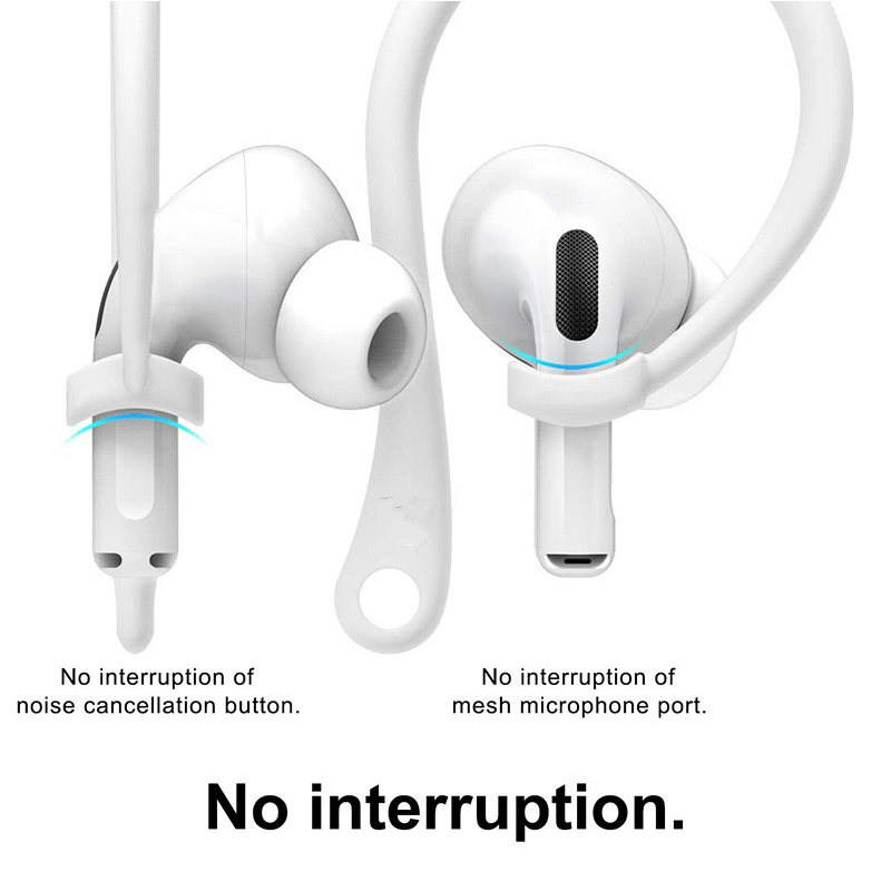 Original New Anti-Lost Silicone Ear Hook for AirPods 3 iPhone Apple AirPods Pro Headphones Anti Lost Ear Hook 1 Pair Tight Fitting