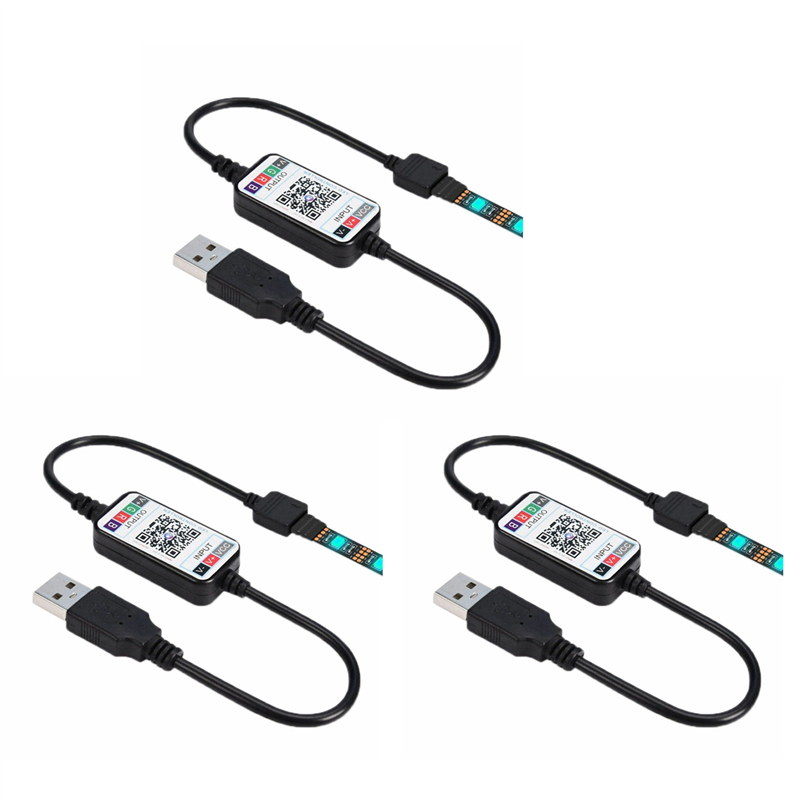 3X Wireless Bluetooth LED Dimmer Remote Controller DC5-24V Phone APP Connection Control for RGB Light Strip Switch